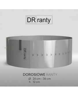 adjustable cake ring Dorosiowe Ranty round 36 cm 26-36 cm