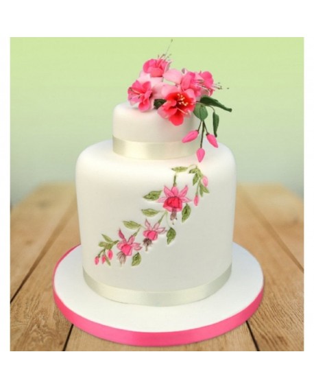 Wykrawaczka Patchwork Cutters Kwiatowa koronka i fuksja, 11 elem.