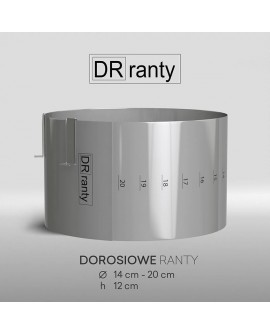 Rant RD okrągły 14 - 20 cm z podziałką Wys. 12 cm