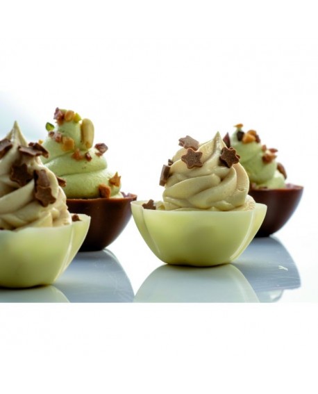 Forma poliwęglanowa na czekoladowe miseczki, 15 gniazd