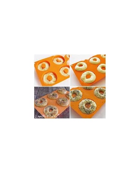 SilikonFormen Silikomart Donuts 1 Stk.i: 75 mm 28 mm 7,5 cm