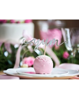 Pikery Toppery LOVE srebrne 6 szt.