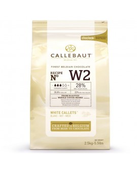 Dropsy czekoladowe Callebaut CZEKOLADA BIAŁA W2 2,5 kg