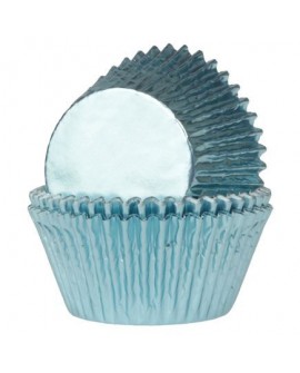 HoM Becher 36 Stk. MINI foliert BLAU