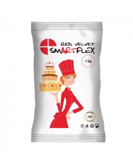 сахарная мастика Smartflex красная waniliowa 1 kg