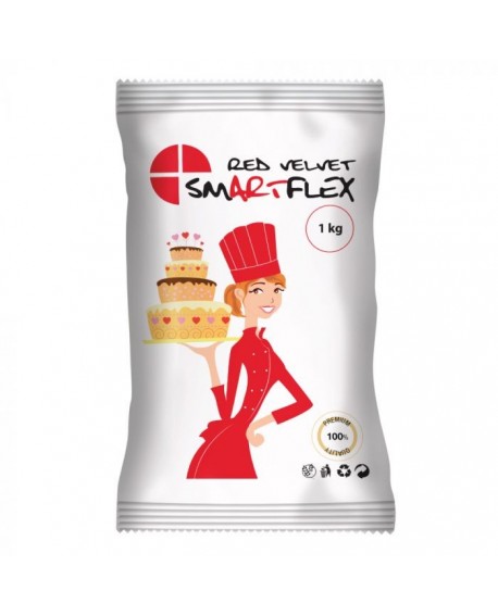 цукрова маса Smartflex червона waniliowa 1 kg