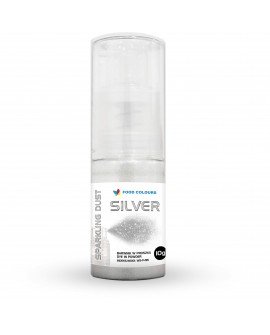 Barwnik pyłkowy FC SPARKLING Silver 10g Srebrny brokat POMPKA