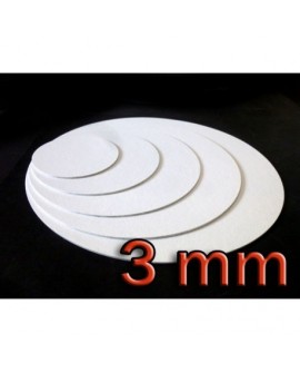 Podkład pod tort APrint 3 mm Biały 25 cm x 5