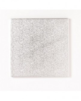 stříbrná čtvercová cake drum 12 mm 30.5 cm