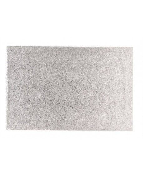 ezüst téglalap cake drum 12 mm 30x40 cm