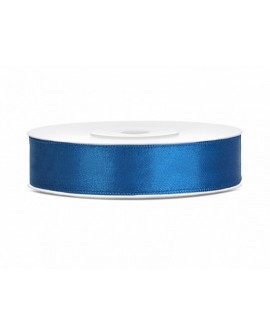 Wstążka satynowa 12mm NIEBIESKA 25m