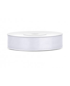 Satinband 12mm WEISS 25m