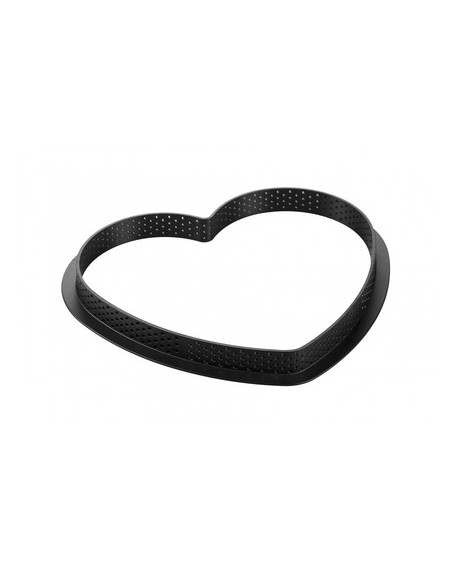 Rant perforowany do tarty Silikomart, serce, 20,5 x 19 cm, 1 szt.