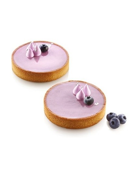 Rant perforowany do tarty Silikomart, 12 cm, 4 szt.