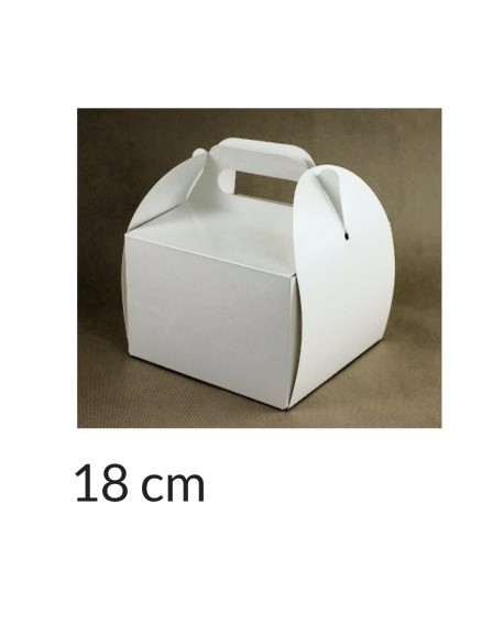 Opakowanie KOSZYCZEK 18x18x12 cm Białe pudełko 
