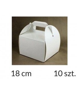 Opakowanie KOSZYCZEK 18x18x12 cm Białe pudełko 10 szt.