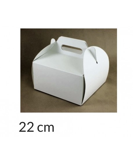 Opakowanie KOSZYCZEK 22x22x12 cm Białe pudełko