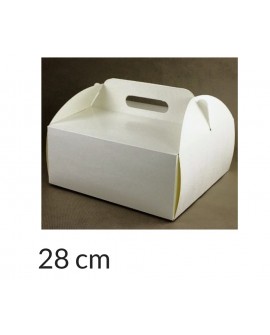 Tortadoboz KOSZYCZEK 28x28x12 cm Białe doboz