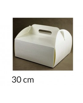Verpackung Körbchen 30x30x12 cm weiße Schachtel