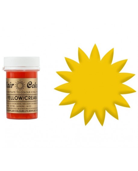 Lebensmittelfarbe,Gel Sugarflair gelb Egg Yellow