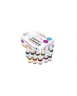 Barwniki do aerografu ZESTAW STARTOWY 12 x 20 ml Food Colours