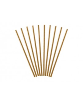 Паперові соломинки 10 шт. Натуральний крафт