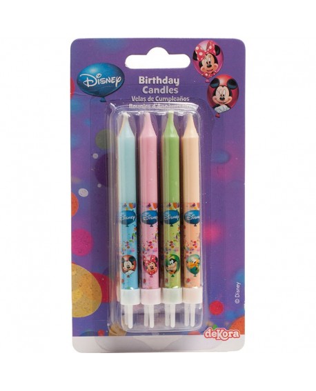 Świeczki urodzinowe DeKora Mickey i Przyjaciele, 8 szt.