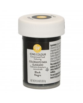 Lebensmittelfarbe, Gel, Wilton Black,schwarz