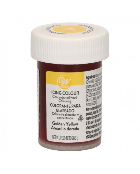 Wilton Golden Yellow Dark Yellow Gel Dye