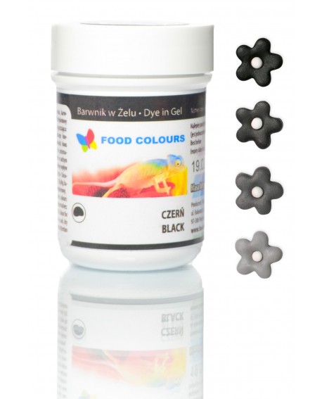 Élelmiszerszínezék gél Food Colours FEKETE