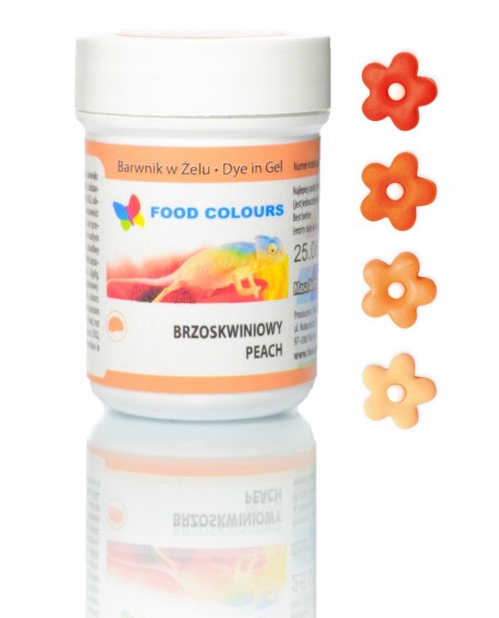 Potravinárske farbivo gélové Food Colours BRZOSKWINIOWY