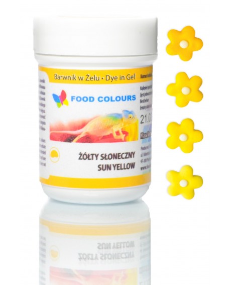 Lebensmittelfarbe Gel Food Colours GELB SŁONECZNY
