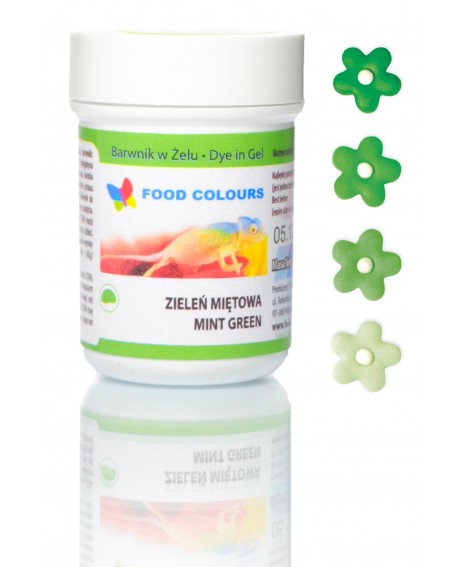 Élelmiszerszínezék gél Food Colours ZÖLD MIĘTOWY