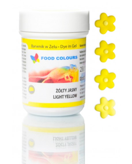 Food Colours Gel Dye Bright Yellow