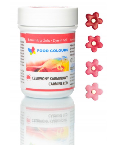 Potravinárske farbivo gélové Food Colours ČERVENÝ KARMINOWY