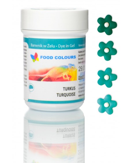 Potravinářské barvivo gelové Food Colours TURKUSOWY