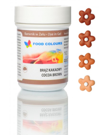 Food Colours Gel Dye Cocoa Brown