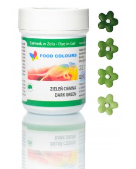 Food colouring gel Food Colours GREEN DARK Ciemna Zieleń