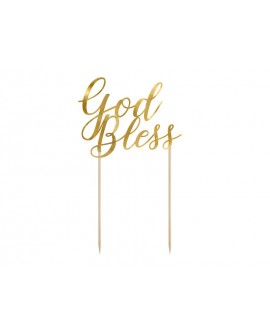 Topper KOMUNIA God Bless Ozdoba na tort