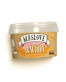 Pasta Maslove ORZECHY ARACHIDOWE z solą himalajską 100% 200 g Pasta Maslove ORZECHY ARACHIDOWE z solą himalajską 100% 200 g