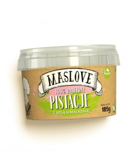 Pasta Maslove PISTACJOWA z solą himalajską 100% 185 g Pasta Maslove PISTACJOWA z solą himalajską 100% 185 g