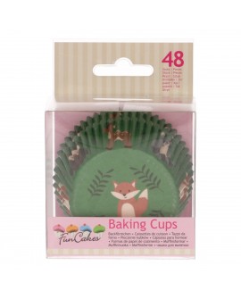 Papilotki FunCakes, Leśne Zwierzątka, 48 szt.