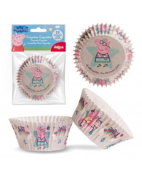 Papilotki do muffinek, Świnka Peppa, 25 szt.