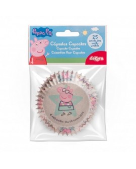 Papilotki 25 szt ŚWINKA PEPPA Papilotki 25 szt ŚWINKA PEPPA