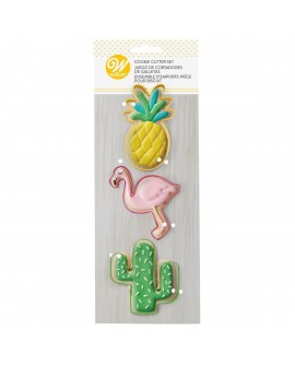 Foremki 3 szt Wilton Flaming Ananas Kaktus