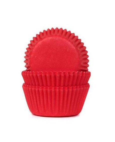 Papilotki House of Marie mini, Czerwone, 60 szt.