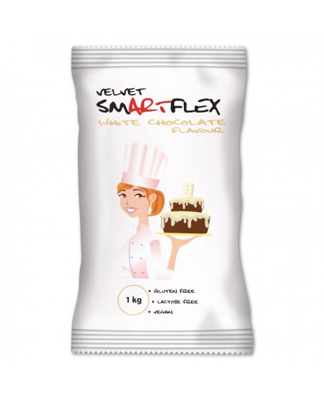 Masa cukrowa Smartflex Velvet CZARNA 0,7 kg WANILIOWA do obkładania i dekoracji Lukier plastyczny