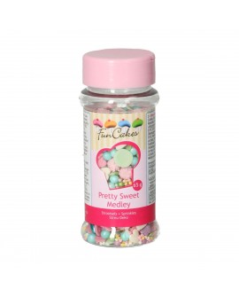 Posypka cukrowa FunCakes, Słodziak Mix Pretty Sweet, 65 g