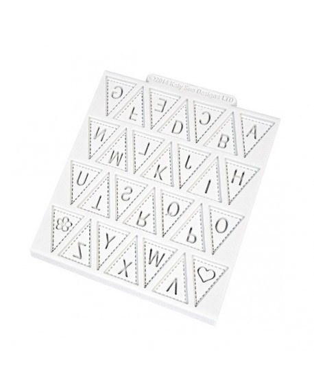 Katy Silikonform – Sue Alphabet Bunting Flags