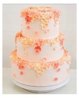 FLOWERS WHITE MINI 50 Waffeln